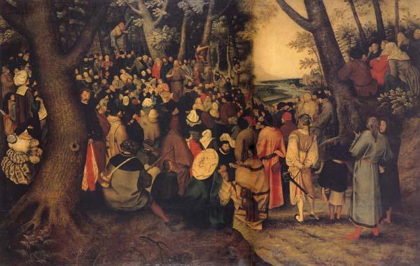 BRUEGHEL, Pieter the Younger The Testimony of John the Baptist oil painting image